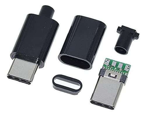 Anmbest, 10 Conectores Usb 3.1 Tipo C, Macho, 24 Pines, Sold