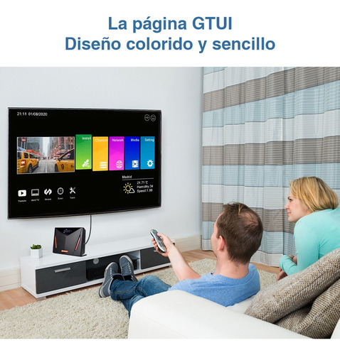 Receptor Satélite Hdtv Multiformato Gt-media-v8 Uhd 4k