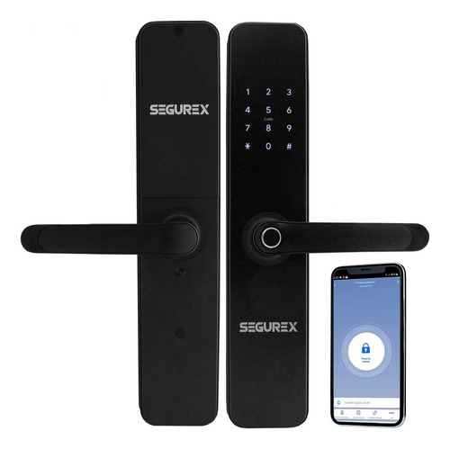 Cerradura Inteligente Digital Segurex H7b Negro - Tuya Smart