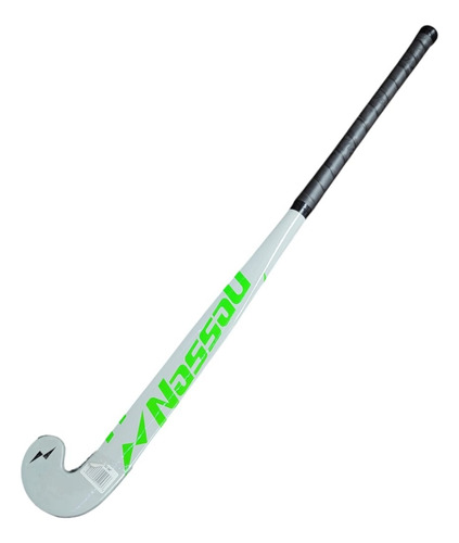 Palos Hockey Nassau Fibra De Vidrio Madera Hero Blanco Verde Negro 34 "