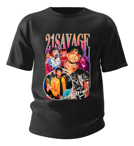 Camiseta Basica 21 Savage Rapper Creepin Atlanta Algo