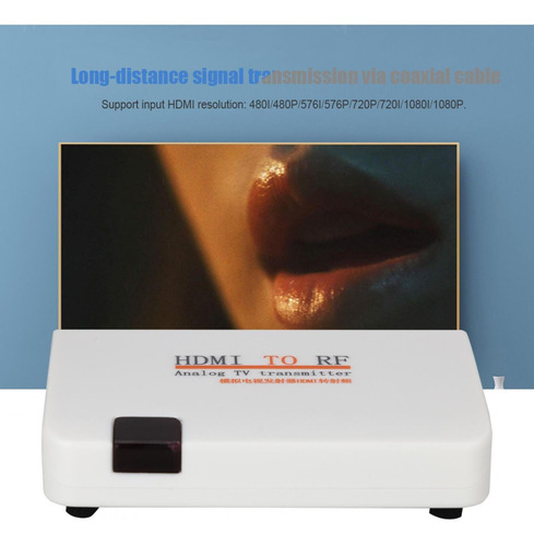 Adaptador De Hdmi A Rf Coaxial Conversor Caja De Soporte 480