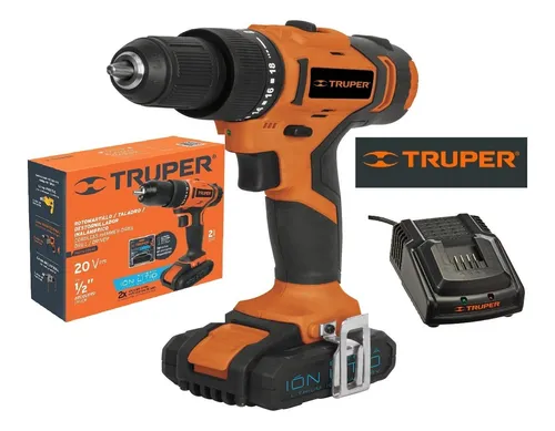 Taladro Inalambrico Percutor 1/2 Truper Profesional 20v Lit