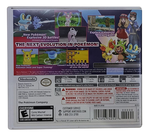 Videojuego Pokémon Y Para 3ds (Usado)