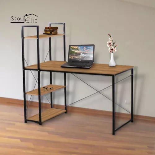 Escritorio para niños, mesa para niños con cajones y estantería, escritorio  de madera para niños, estación de trabajo de computadora de aprendizaje