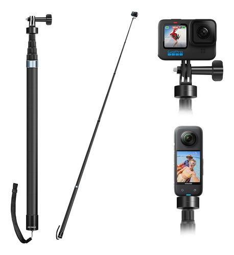 Reygeak Extension Selfie Stick Long Pole Invisible (300 Cm /