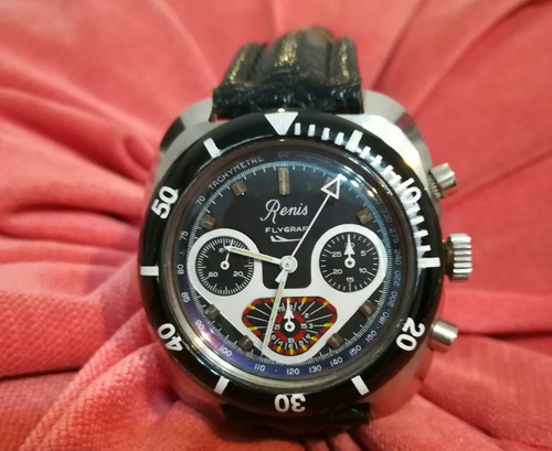 Reloj Renis, Yema Cronometro, Espectacular, 1970