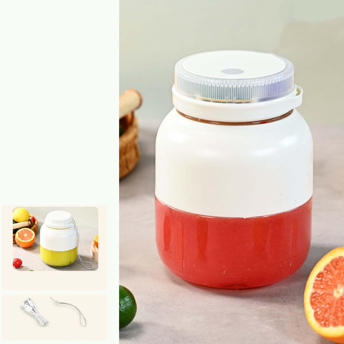 Exprimidor De Frutas De Mano, Minilicuadora Personal Blanco