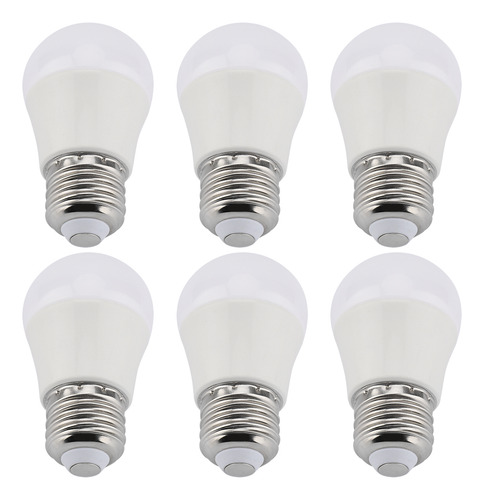 Bombilla Led De 5 W Con Base E26, 6 Bombillas De Color Blanc