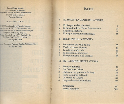 Pedro De Valdivia Fundador Nuevo Extremo / Juan J. Faundes (Usado)