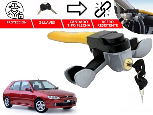 Candado Bastón Volante Hammer Antirobo Peugeot 306 2002