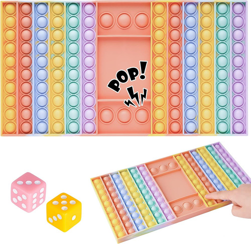Juguete De Silicona Push Pop Bubble Fidget Tablero De Juego