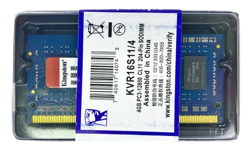 Memoria Ram Ddr3 Laptop 4gb Kingston 1333/1600mhz 