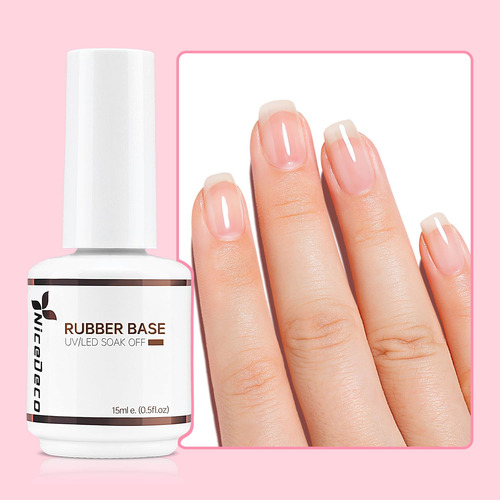 Esmalte De Uñas De Gel Con Base De Goma Transparente Libre D