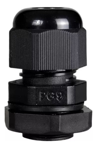 Kit C/25 Prensa Cabos Pg9 8mm Ip68 - Preto