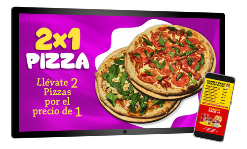 Menú Animado Digital Personalizado Para Tv Y Redes Sociales