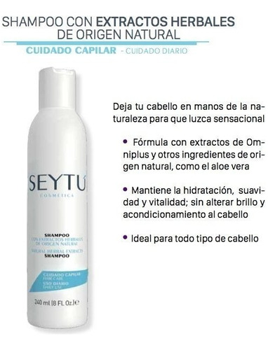 Shampoo Extractos Herbales Seytu