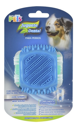 Juguete Dental Para Perro En Forma De Cubo Con Cerdas Sabor