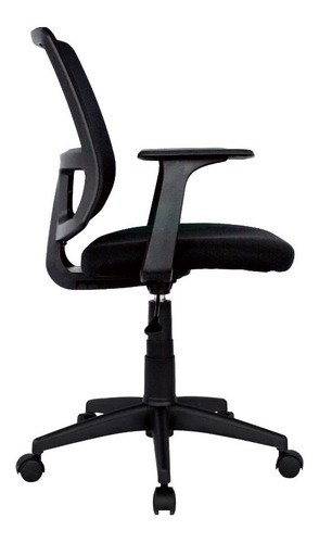 Imagen 2 de 4 de Silla de oficina Guamal graduabe Alura Mundial de Sillas ergonómica negra con tapizado de mesh y tela