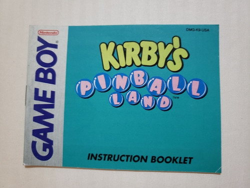 Kirbys Pinball Land  Gba Manual