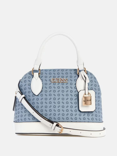 Guess Bolso Kinsley Con Logo- Piedra Multi