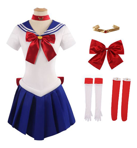 Cosplay Sailor Moon Usagi Serena Disfraz Mujer Adulto Tsukino