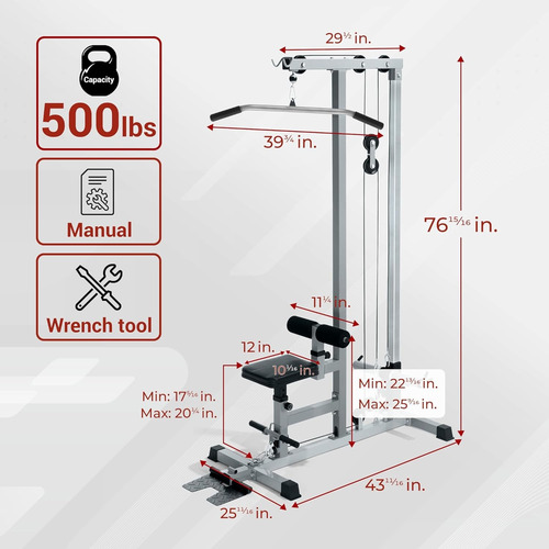Maquina Torre Para Parte Superior Del Cuerpo Polea Alta/baja