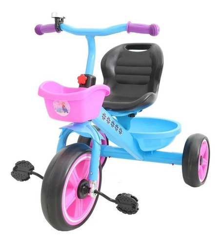 Triciclo Infantil Dencar De Fácil Armado 147001 Frozen 