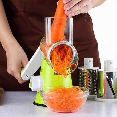 Imagem 3 de 9 de Cortador Legumes Espiral 3 Lâminas Rala Verduras Promoção