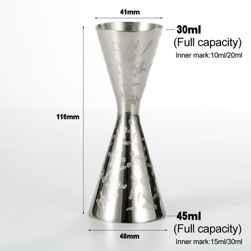 Jigger Tool Mixer Measure Double Cup 30ml-45ml