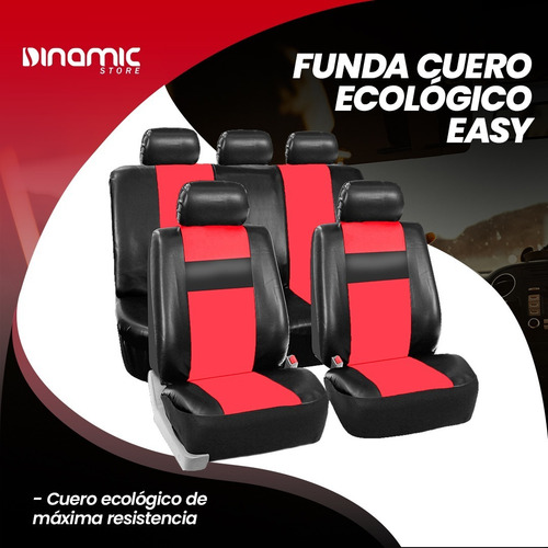 Imagen 2 de 7 de Fundas Cubre Asientos Auto Cuerina Cuero Ecológico Easy