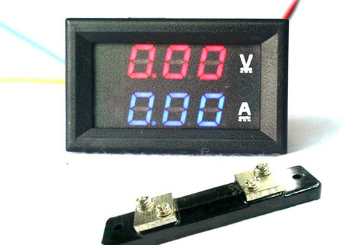 Panel Display Voltimetro Amperímetro Dc 0-100v 50a Con Shunt