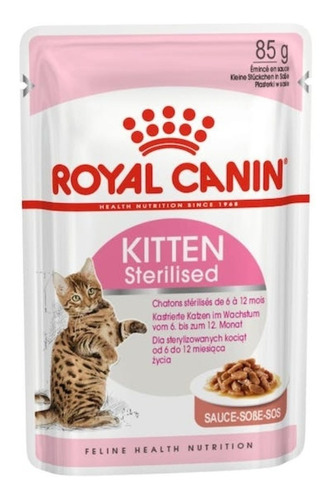 Alimento Royal Canin Kitten Esterilizado Pouch 85gr