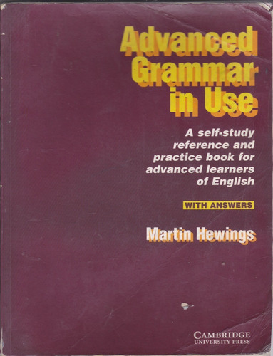 Advanced Grammar In Use With Answers (Usado)