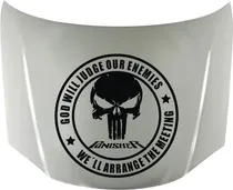 Comprar Calco Punisher God Will 02 Para Capot Calcos Graficastuning 00056