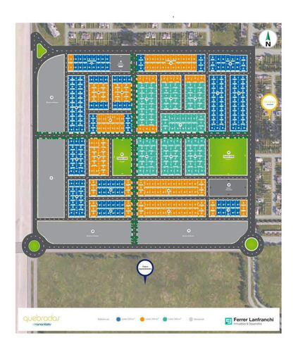 Imagen 3 de 3 de Lote De 257m2 En Quebradas De Manantiales - Fondo Norte