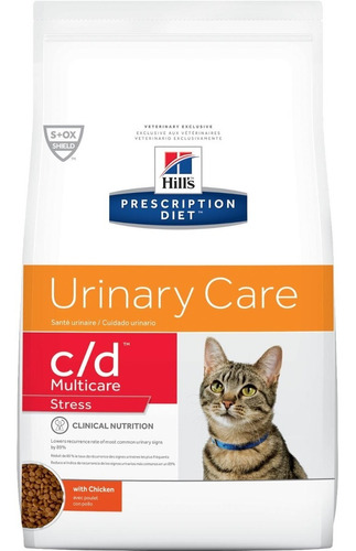 Hills Gato Urinary Care C/d Multicare  Strees 1.81kg  Razas