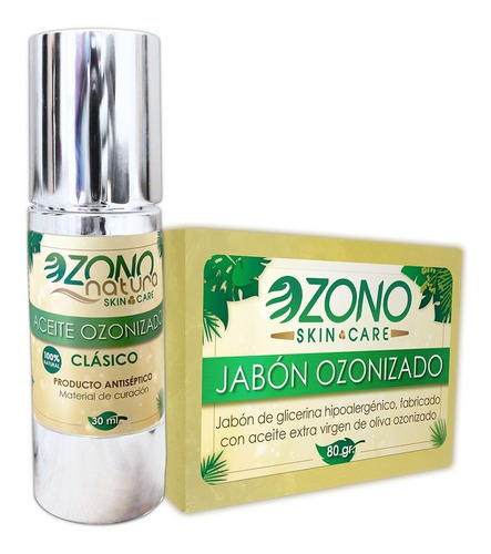 Paquete Kit De Jabón Con Ozono Y Aceite De Oliva Ozonizado