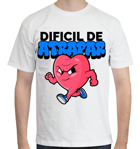 Playera Cartoon - Caballero - Corazón Difícil De Atrapar