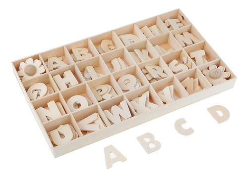 112 Unids Letras De De Suitable Para Collar Bandeja Natural