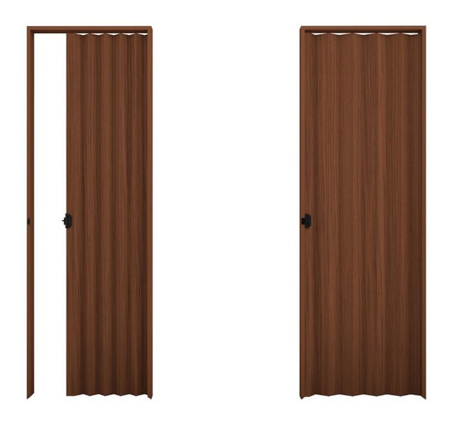 Puerta Pvc Corrediza Plegable Mogno 70 X 210