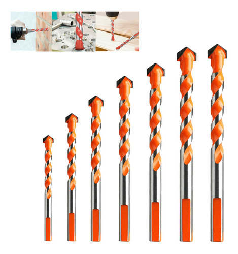 Broca De Cerámica Triangular Multifuncional De 7 Piezas