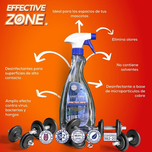 Efectivezone Es Un Sanitizante De Alto Nivel.