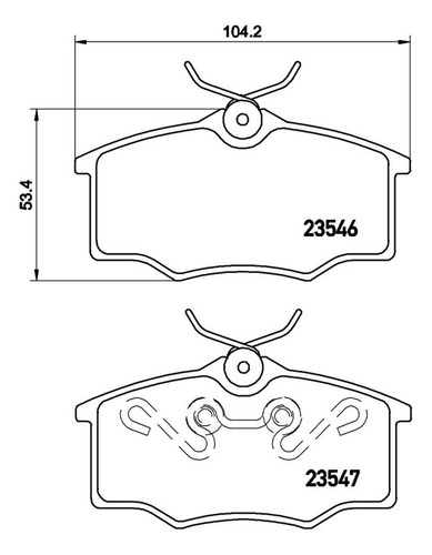 Brembo Balatas Volkswagen Pointer City 2002-2005 Delantero