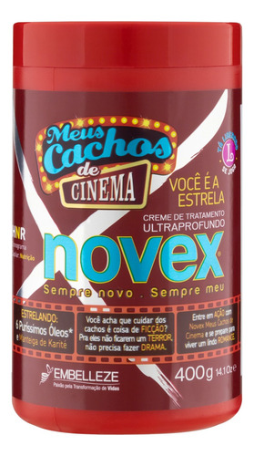  Creme de tratamento Novex Meus Cachos de Cinema 400g