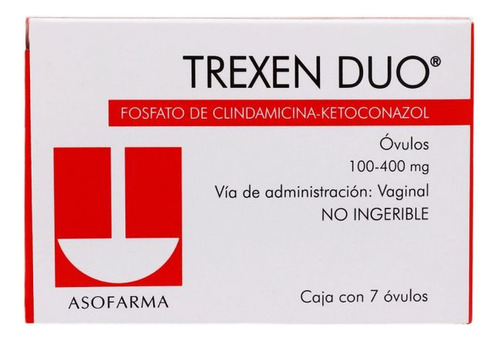 Trexen Duo 100 Mg / 400 Mg Caja Con 7 Óvulos