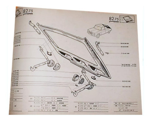 Catalogo De Piezas Renault 16 - Repuestos Y Accesorios
