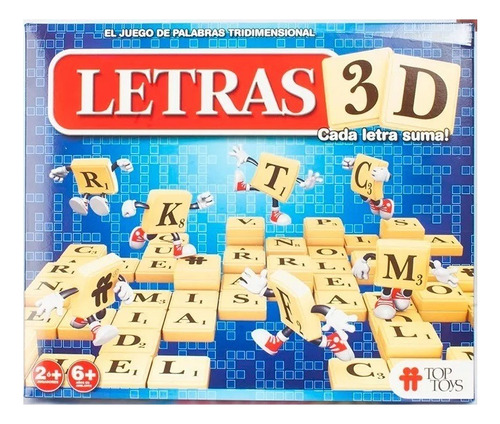 Juego De Mesa Letras 3d Arma Palabras Top Toys - Yamanca