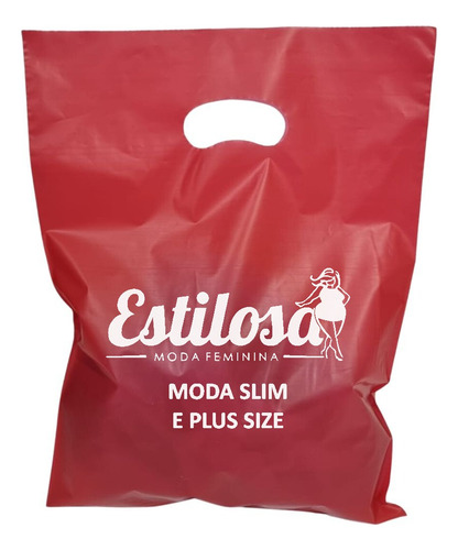 Sacola Plástica Personalizada 30x40 100unid Esp.012