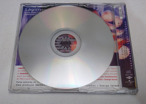 Cd Single Kid Abelha Acústico - Lágrimas E Chuva (Usado)